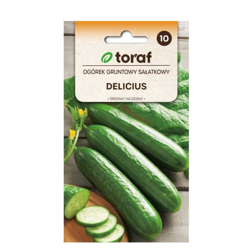 Toraf 5g Ogórek Gruntowy Sałatkowy Delicius Nasiona Średnio Wczesny Bardzo Plenny