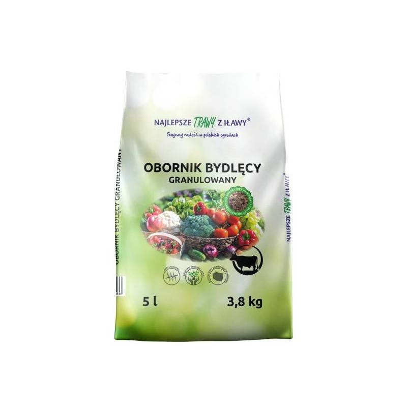 Rolimpex 5 l Obornik Bydlęcy Granulat Krowiak Nawóz Naturalny