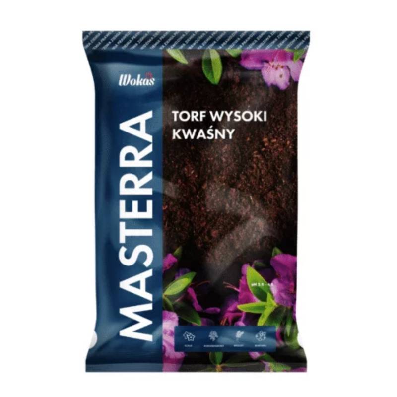 Wokas 80l Torf Kwaśny Ogrodniczy Masterra Ziemia Rośliny Kwasolubne