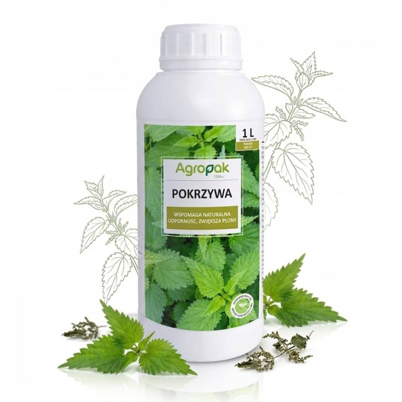 Agropak 1 l Pokrzywa Koncentrat na bazie Fermentacji Pokrzywy Zwiększa Plony Wspomaga Odporność
