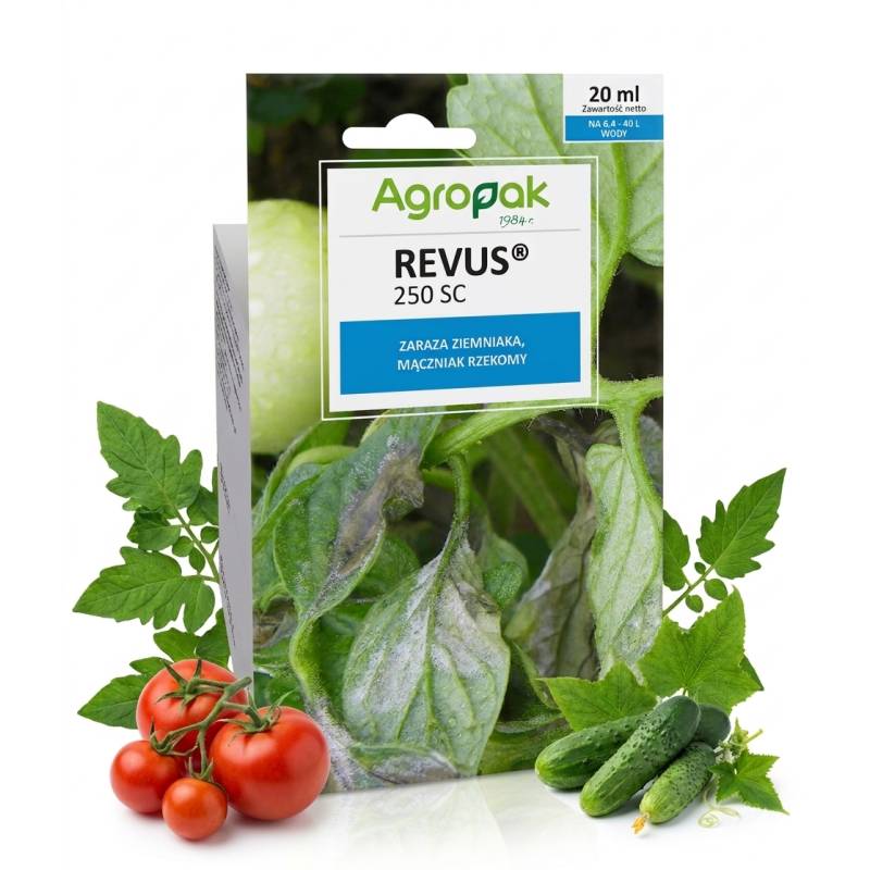 Agropak 20ml Revus 250 SC Środek Grzybobójczy Zaraza Ziemniaka Mączniak Oprysk na Warzywa