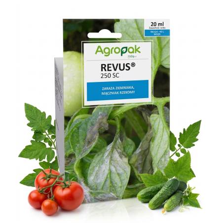 Agropak 20ml Revus 250 SC Środek Grzybobójczy Zaraza Ziemniaka Mączniak Oprysk na Warzywa