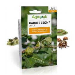 Agropak 3ml Karate Zeon 050 SC Środek Owadobójczy Insektycyd Zwalcza Mszyce Wciornastki Stonkę Ziemniaczaną Bielinka