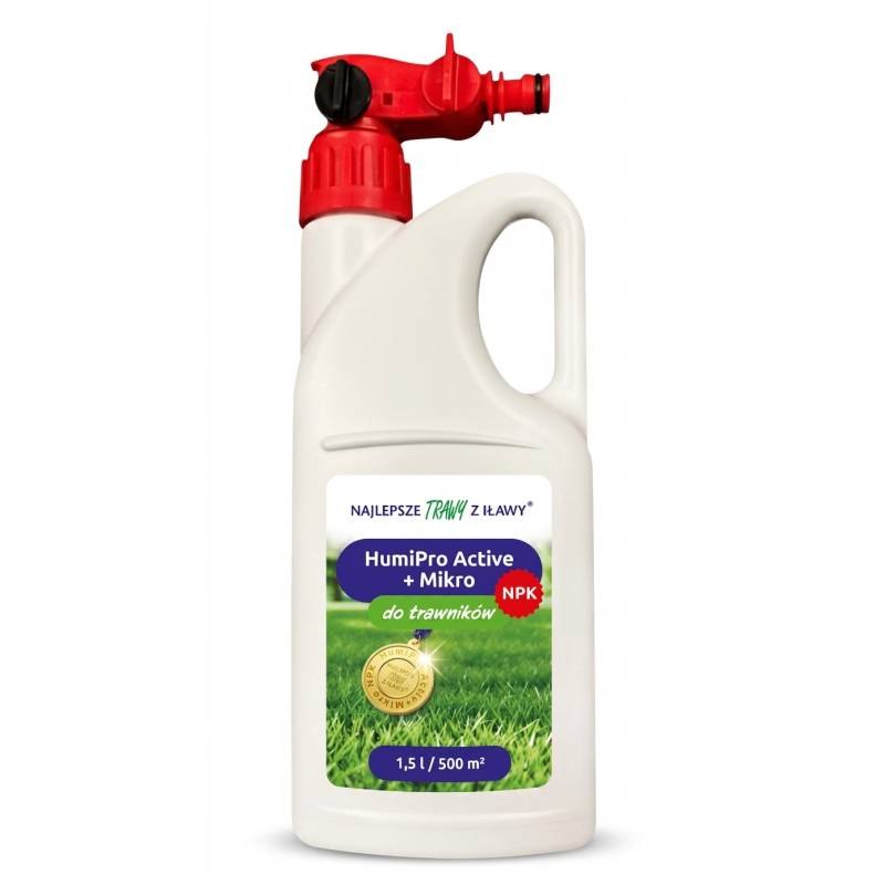 Rolimpex 1,5 l HumiPro Active + Micro NPK Nawóz do Trawników SPRAY Regeneruje Wzmacnia