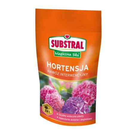 Substral 350 g Magiczna Siła Nawóz interwencyjny do hortensji dwa sposoby nawożenia
