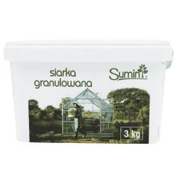 Sumin 3kg Siarka granulowana Zakwaszanie gleby Dezynfekcja Szklarni Odkażanie