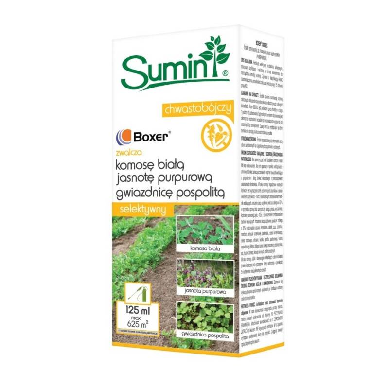 Sumin 125ml Boxer 800 EC Środek Chwastobójczy Selektywny Zwalcza Komosę Gwiazdnicę Jasnotę