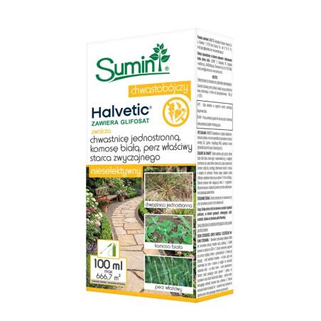 Sumin 100ml Halvetic Herbicyd Totalny Glifosat zwalcza chwastnicę perz komosę zamiennik Randap