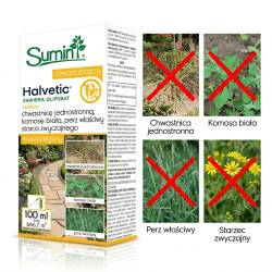Sumin 100ml Halvetic Herbicyd Totalny Glifosat zwalcza chwastnicę perz komosę zamiennik Randap
