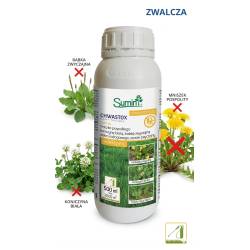 Sumin 500ml Chwastox Nowy Trio 390SL Nowy Herbicyd selektywny zwalcza chwasty w trawniku mniszek babka koniczyna szczaw