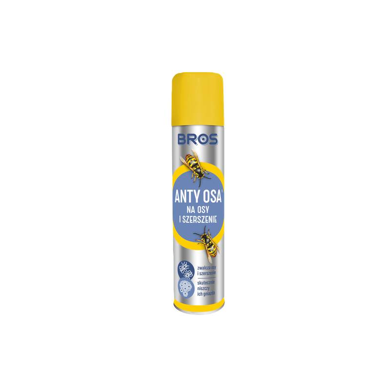 Bros 300ml Anty osa Środek na osy szerszenie Aerozol Spray Sprej Owady Skuteczny