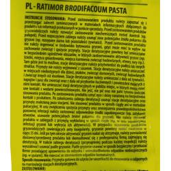 Ratimor 150g Pasta Niebieska Brodifakum na Szczury Myszy Saszetki Odporna na Wilgoć Skuteczna
