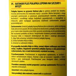 Ratimor PLUS Pułapka Lepowa na Szczury i Myszy Książkowa Najlepsza