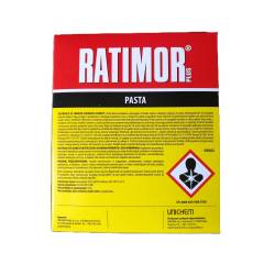 Ratimor 150g Pasta Czerwona Bromadiolon na Myszy Szczury Saszetki Miękkie Trutka