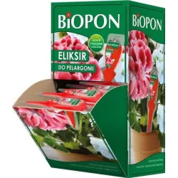 Biopon 35 ml  Eliksir nawóz do pelargonii Kwitnących roślin balkonowych intensywne kwitnienie