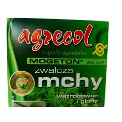 Agrecol 150g Mogeton 25WP zwalcza mech mchy glony wątrobowce oprysk chodnik trawnik