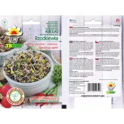 Toraf 20g Rzodkiewka Nasiona kiełków na kiełki rzodkiewki