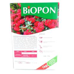 Biopon 1kg Nawóz do rododendronów, azalii i różaneczników obfite kwitnienie zakwaszający