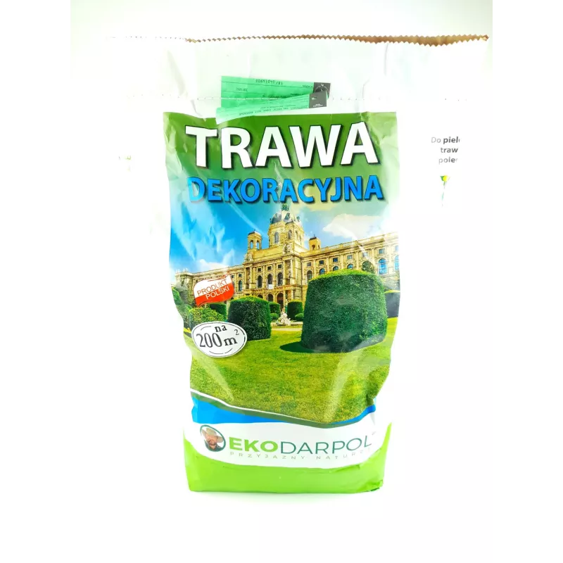 Ekodarpol 5kg Trawa Dekoracyjna nasiona mieszanka trawnikowa trawnik ozdobna wolno rosnąca 200m2
