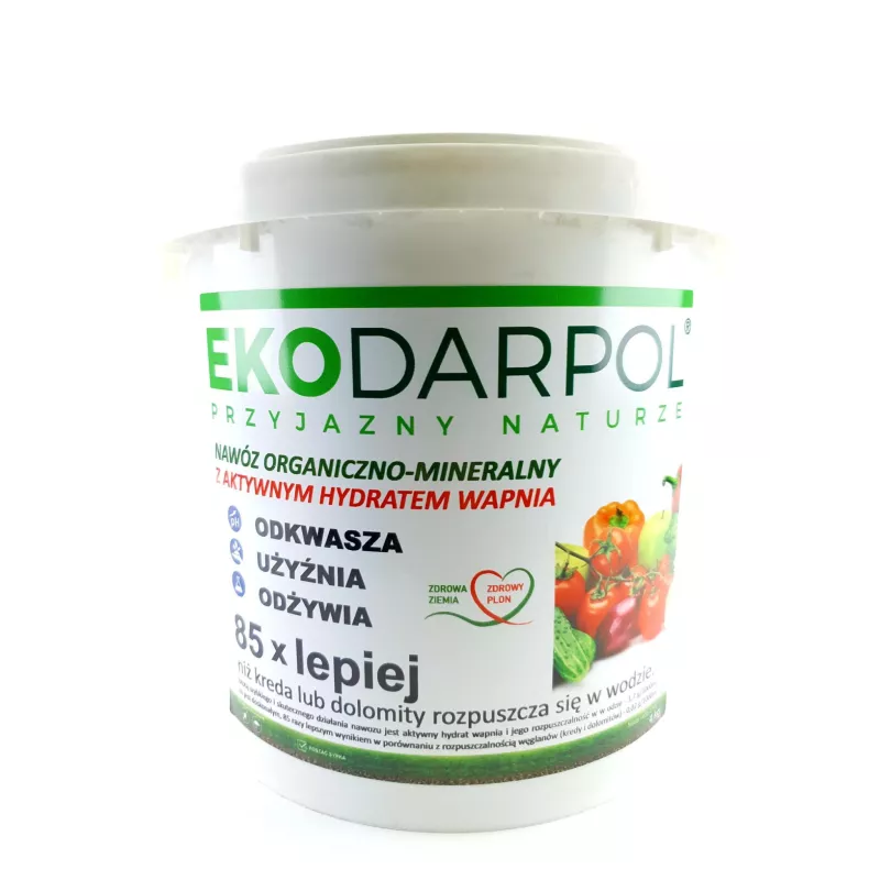 Ekodarpol 4 kg Nawóz organiczno-mineralny z aktywnym hydratem wapnia wapno dolomit kreda