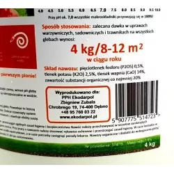 Ekodarpol 4 kg Nawóz organiczno-mineralny z aktywnym hydratem wapnia wapno dolomit kreda