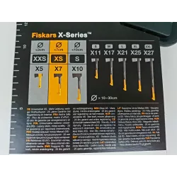 Fiskars Siekiera ciesielska X7 XS mała poręczna siekiera do obróbki drewna