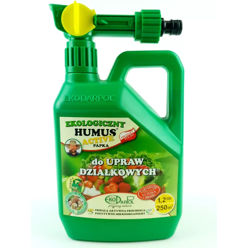 Ekodarpol 1,2 l Humus Active Papka Uprawy działkowe SPRAY Stosowanie jesień wiosna