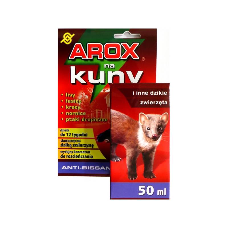 Arox 50ml Preparat odstraszający na kuny krety nornice i inne zwierzęta