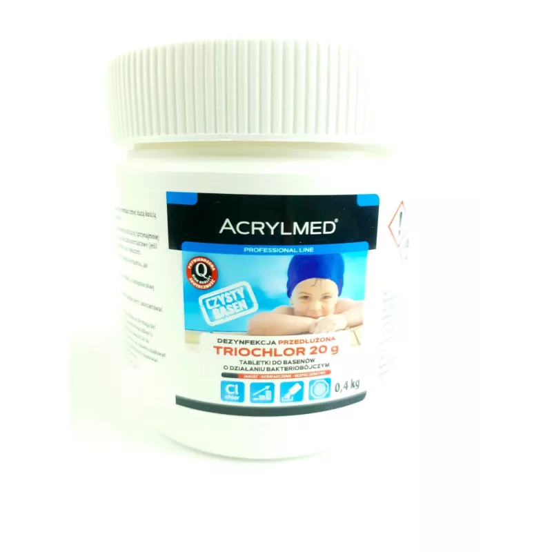 Acrylmed 0,4 kg Triochlor 20 g przedłużona dezynfekcja