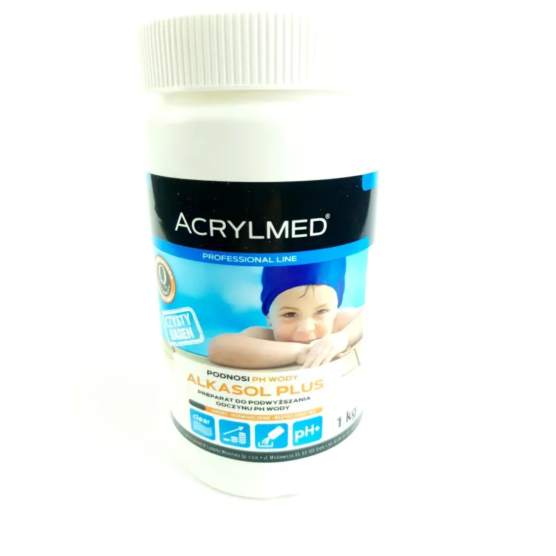 Acrylmed 1 kg Alkasol Plus preparat do podwyższania odczynu pH wody basenowej