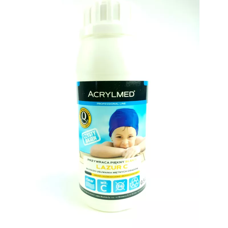 Acrylmed 0,5 l Lazur C płyn do usuwania mętnych osadów z wody basenowej