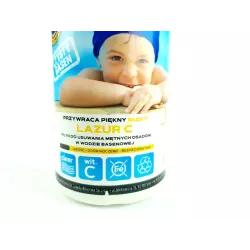 Acrylmed 1 l Lazur C płyn do usuwania mętnych osadów z wody basenowej klarowanie wody