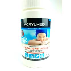 Akrylmed 1 kg Dezacid VR OXY Granulat tlenowy do dezynfekcji wody basenowej aktywny tlen