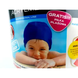 Acrylmed Zestaw do pielęgnacji wody basenowej do małych basenów piłka gratis