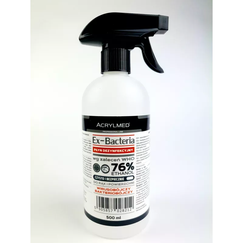 Acrylmed  500 ml Płyn dezynfekcyjny do rąk i powierzchni Ex-Bakteria