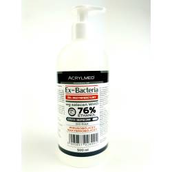 Acrylmed 500 ml Żel dezynfekcyjny do rąk Ex-Bakteria czysto i bezpiecznie