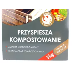 Biopon 3 kg Komposter przyspiesza kompostowanie trawy w kompostowniku