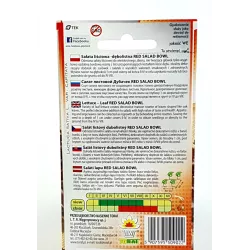 TORAF 1g Sałata Liściowa Red Salad Bowl Dębolistna Nasiona