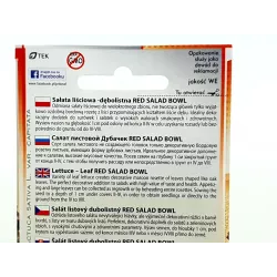 TORAF 1g Sałata Liściowa Red Salad Bowl Dębolistna Nasiona