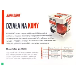 Kunagone 6szt Odstraszacz naturalny na kuny do domu samochodu kurnika poddasza