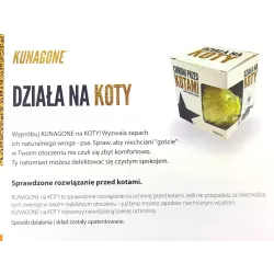 Kunagone 2szt Odstraszacz na koty ekologiczny poddasza zabudowania samochody