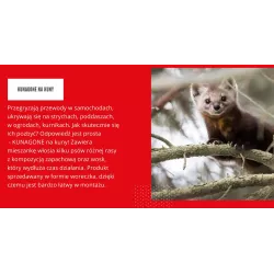 Kunagone 6szt Odstraszacz naturalny na kuny do domu samochodu kurnika poddasza