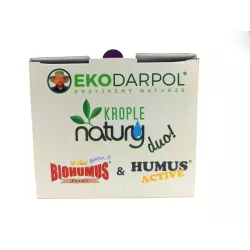 Ekodarpol 28szt x40ml Aplikator Duo Kwiaty kwitnące Nawóz BIO Humus Active+Extra fiołki kalanchoe begonie gardenie