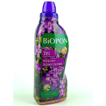 Biopon 0,5l Żel nawóz mineralny do roślin doniczkowych skrzydłokwiat monstera