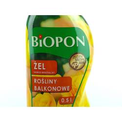 Biopon 0,5l Żel nawóz mineralny do roślin balkonowych tarasowych dzwonków begonii surfinii
