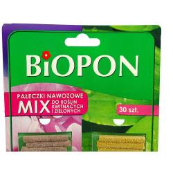 Biopon 30szt. Pałeczki nawozowe MIX do roślin kwitnących i zielonych odżywka nawóz