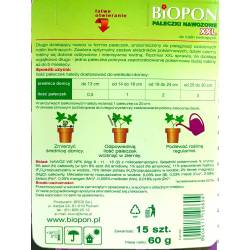 Biopon 15szt. Pałeczki nawozowe XXL do roślin kwitnących na 5 miesięcy