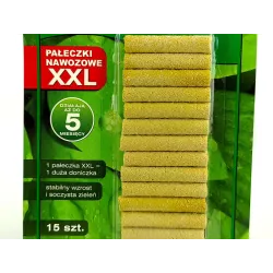 Biopon 15szt. Pałeczki nawozowe XXL do domowych roślin zielonych długo działające