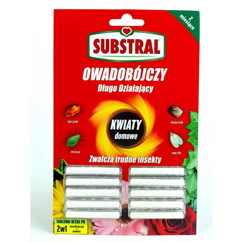 Substral 10szt. Tarcznik Ultra zwalcza trudne insekty i nawozi pałeczki