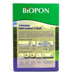 Biopon 0,5 kg Trawa dekoracyjna wolno rosnąca na trawniki przydomowe murawa darń nasiona siew